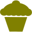 olive cupcake 6 icon