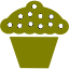 olive cupcake icon