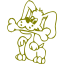 olive dog 23 icon