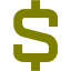 olive dollar 3 icon