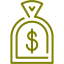 olive dollar icon