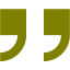 olive double quote serif right icon