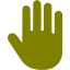 olive hand cursor icon