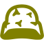 olive helmet icon