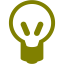 olive light bulb icon