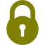 olive lock icon