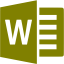 olive microsoft word icon