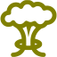 olive mushroom cloud icon