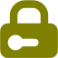 olive padlock 10 icon