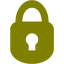 olive padlock icon