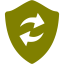 olive refresh shield icon