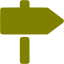 olive signpost icon