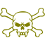 olive skull 60 icon