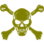 olive skull 68 icon