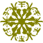 olive snowflake 7 icon