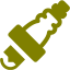 olive spark plug icon