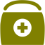 olive survival bag icon