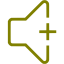 olive volume up icon