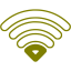 olive wifi 1 bar icon