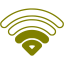 olive wifi 2 bars icon