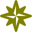 olive wind rose icon