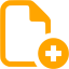 orange add file icon