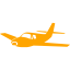 orange airplane icon