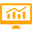 orange analytics icon