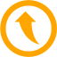 orange arrow 183 icon