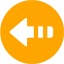 orange arrow left 5 icon