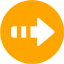 orange arrow right 5 icon