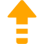 orange arrow up 6 icon