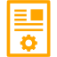 orange article marketing icon