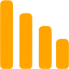 orange bar chart 4 icon