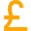 orange british pound 2 icon