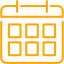 orange calendar 7 icon