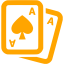 orange cards icon