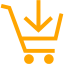 orange cart 20 icon