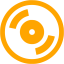 orange cd icon