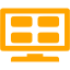 orange channel mosaic icon