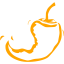 orange chili pepper 18 icon