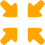 orange collapse icon