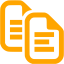 orange copy icon