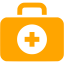 orange doctor suitecase icon