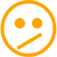 orange emoticon 16 icon