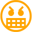 orange emoticon 40 icon