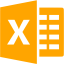 orange excel 3 icon