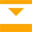 orange expand down icon