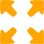 orange expand icon