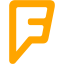 orange foursquare 2 icon